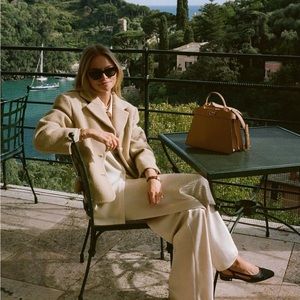 Nynne MILA OVERSIZED WOOL JACKET - BEIGE 34